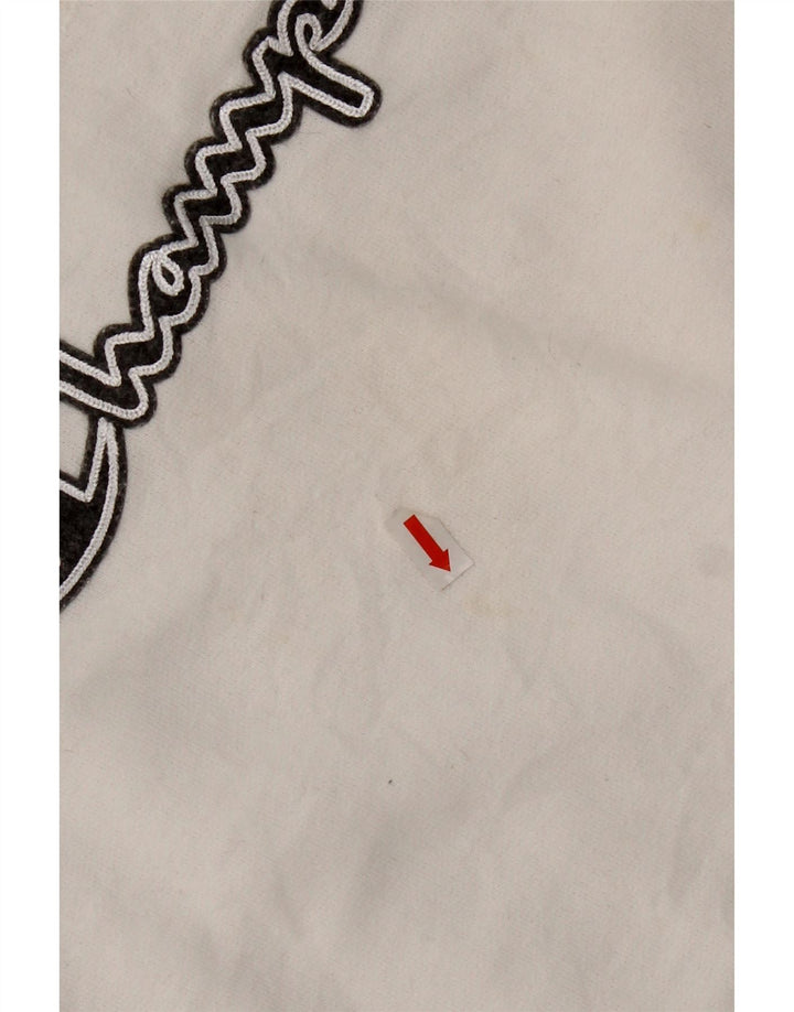 Champion Damen-Sweatshirt mit Grafik, UK 16, Größe L, Weiß, Polyester