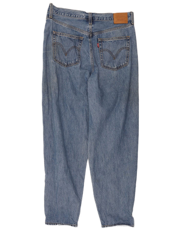Levi's Damen High Waist Loose Fit Tapered Jeans W31 L29 Blaue Baumwolle
