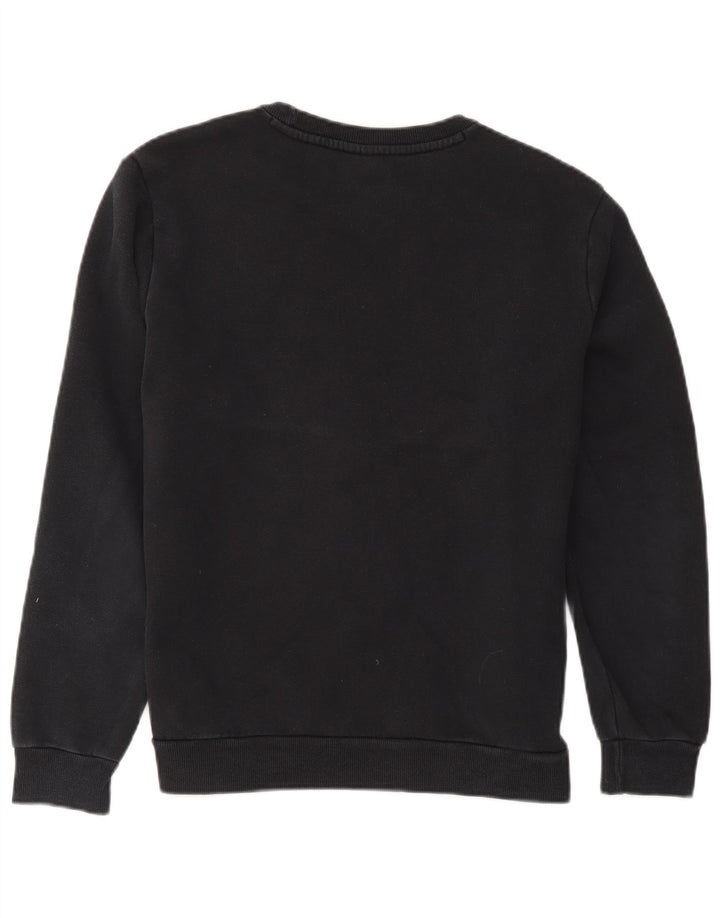 Puma Herren Grafik-Sweatshirt-Pullover aus mittelschwarzer Baumwolle
