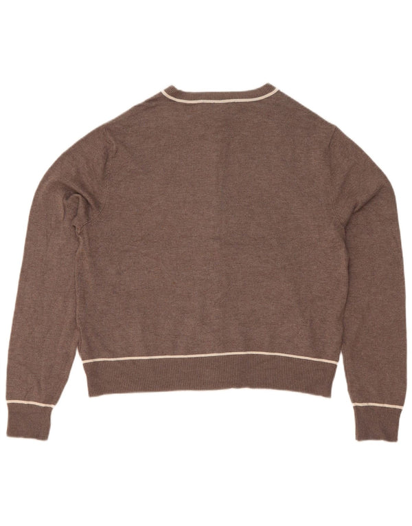 Marks & Spencer Damen-Cardigan-Pullover UK 10 Small Braune Viskose