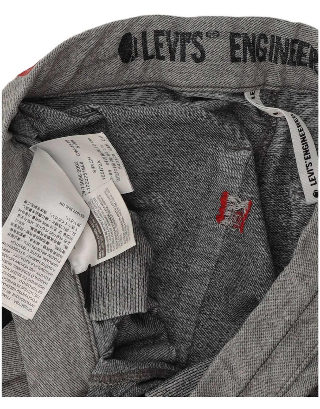 Levi's Herren-Trainingshose mit Grafik, Jogginghose, Größe S, Grau, modern