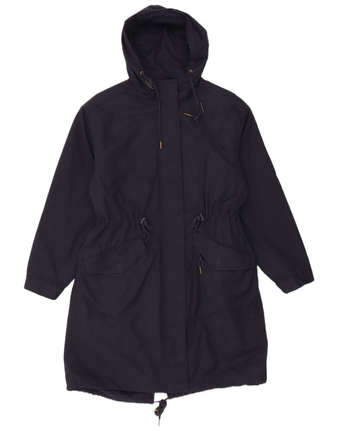 Marks & Spencer Damen-Parka mit Kapuze, UK 12, Mittelmarineblau, Polyester