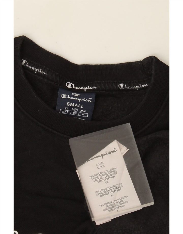 Champion Herren-Sweatshirt mit Grafik, Größe S, schwarze Baumwolle