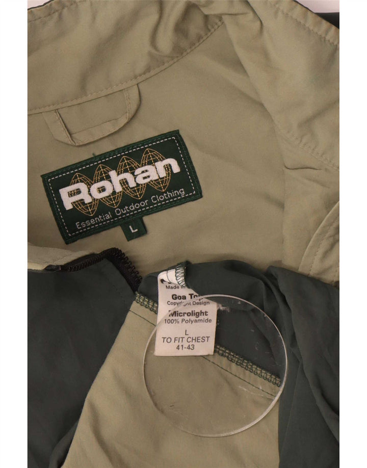 Rohan Herren Anorak Jacke UK 40 Large Grün Polyamid