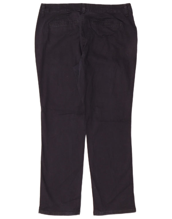 Kurze Chino-Hose für Damen von Lee, US 12, Größe L, W34, L28, Marineblau, Baumwolle