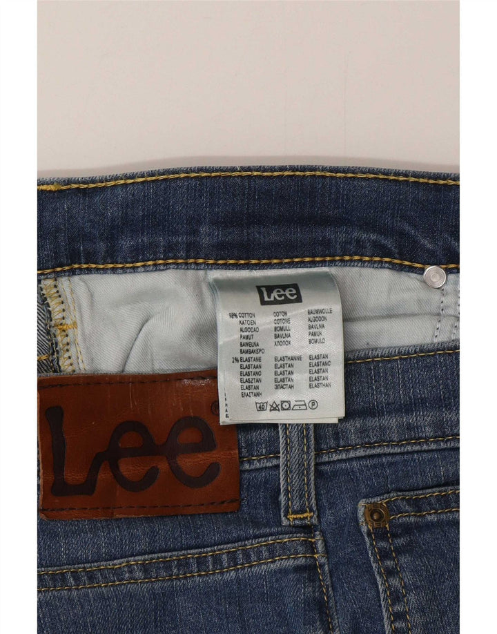 Lee Herren Brooklyn Straight Jeans W36 L32 Blaue Baumwolle