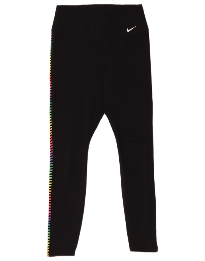 Nike Damen Dri Fit Leggings UK 8 Small Schwarz