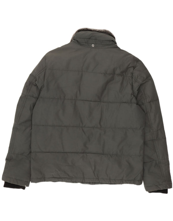 Tommy Hilfiger Herren Wattierte Jacke UK 42 XL Grün Polyamid