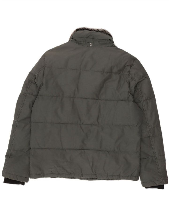 Tommy Hilfiger Herren Wattierte Jacke UK 42 XL Grün Polyamid