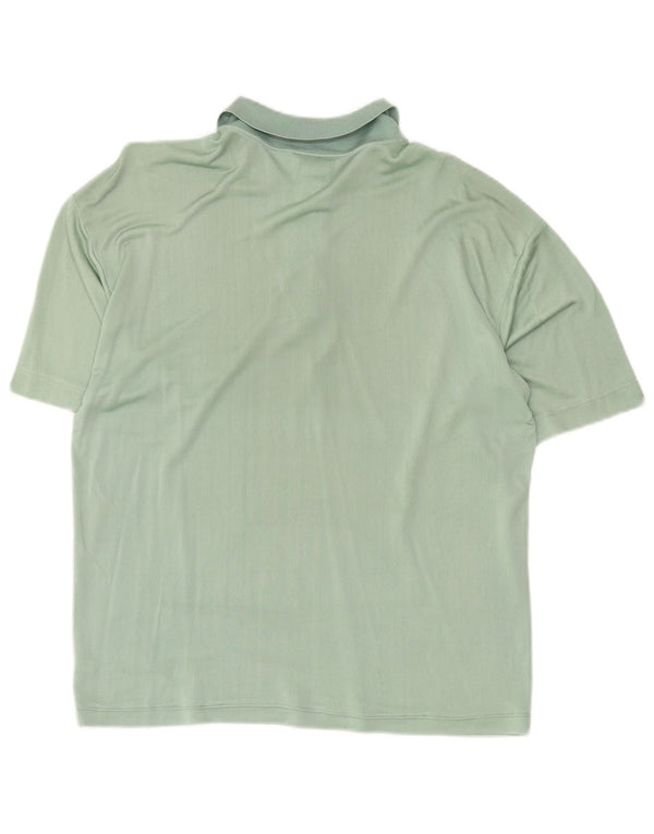 Krizia Damen-Poloshirt mit lockerer Passform, UK 14, mittelgrüne Seide