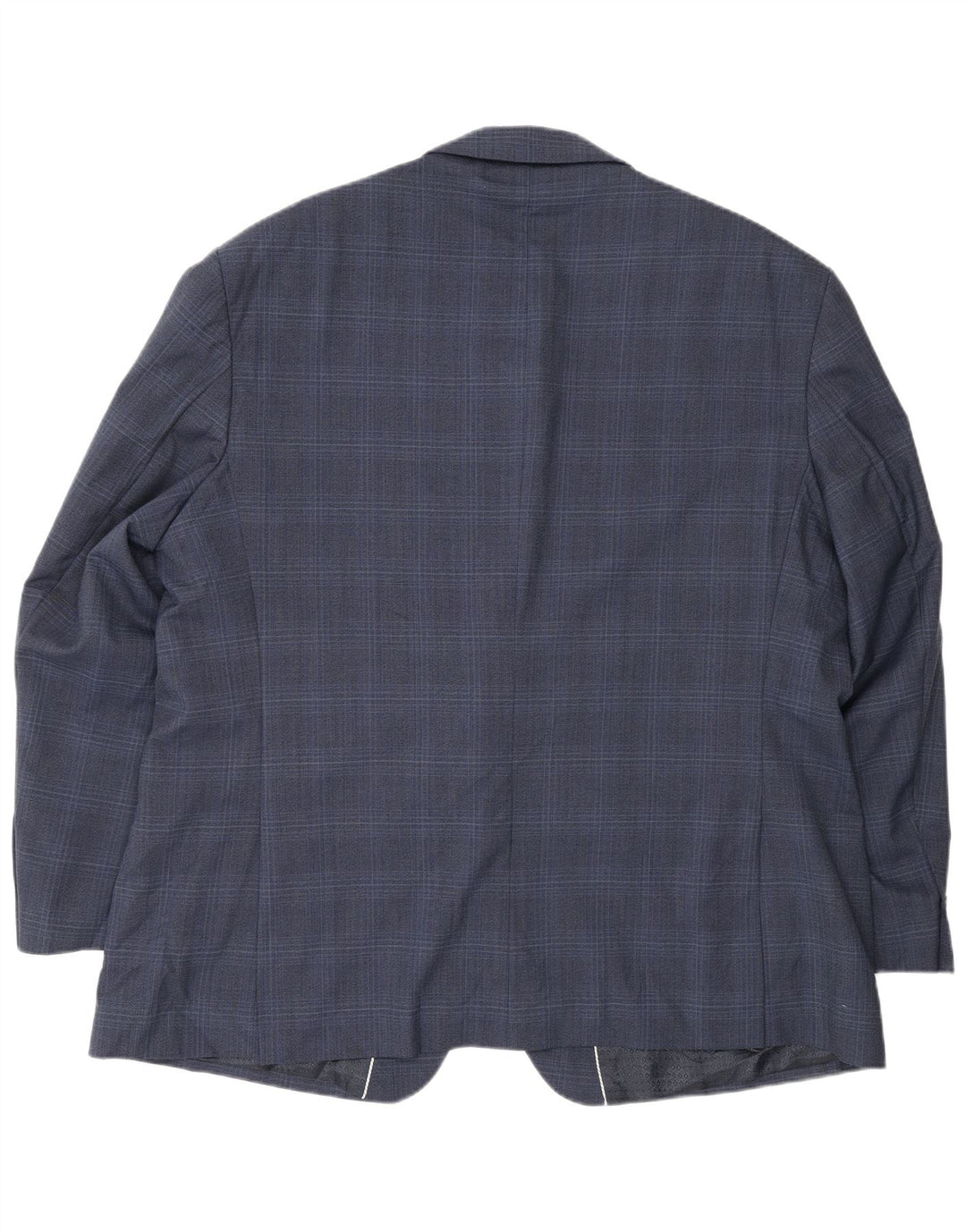 Pierre Cardin Herren 2-Knopf-Blazerjacke UK 50 5XL Marineblau kariert