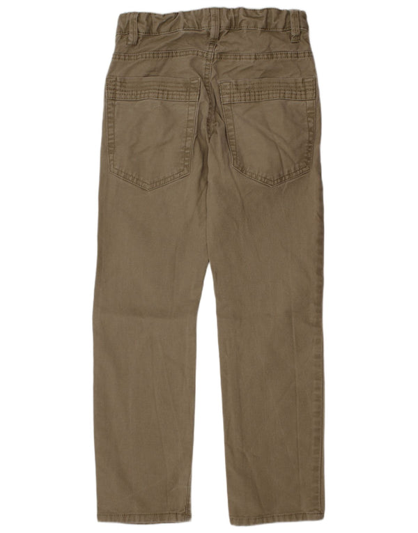 Benetton Straight Chino-Hose für Jungen, 7–8 Jahre, Größe M, W24, L24, Khaki, Baumwolle