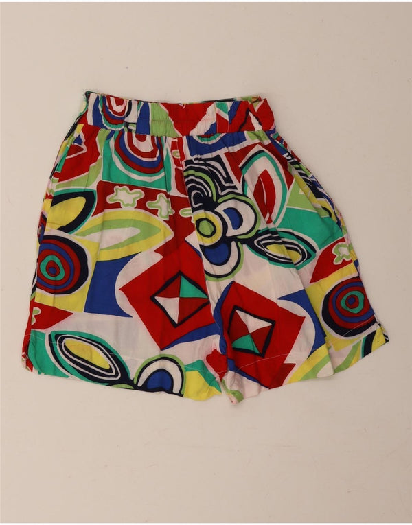 Ecco Damen Chinoshorts mit weitem Bein IT 34/36 2XS W24 Mehrfarbig Geometrisch