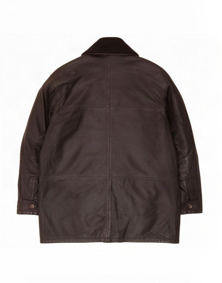 Bugatti Herren Lederjacke UK 40 Large Schwarz