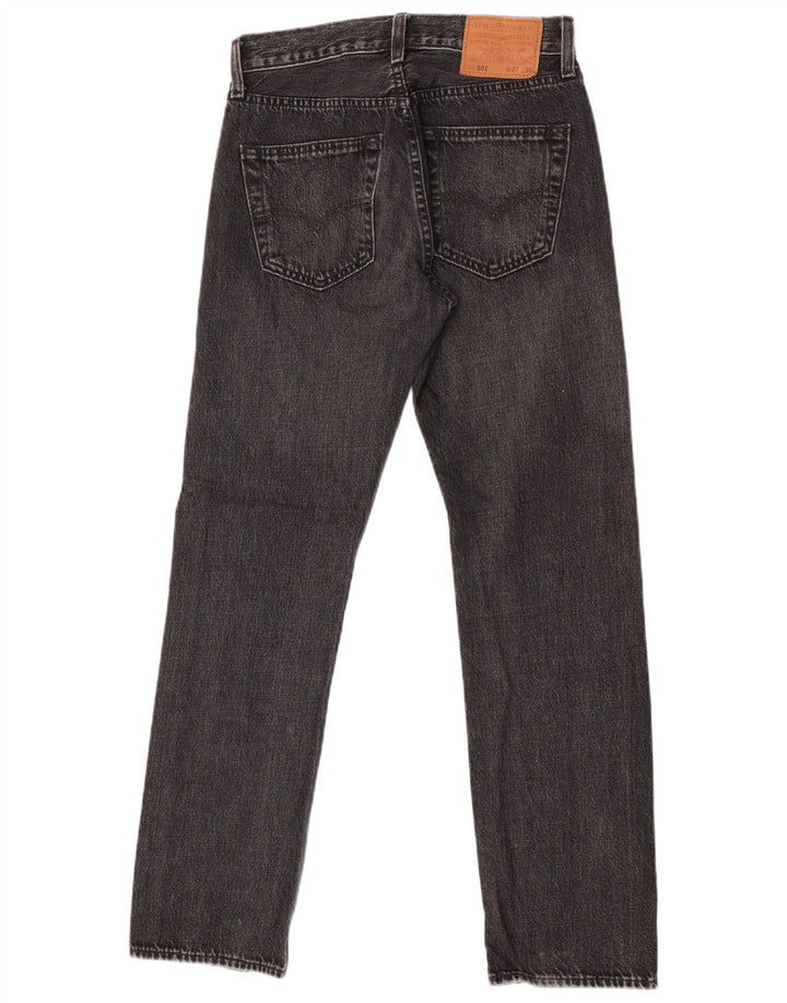 Levi's Herren 501 Straight Jeans W27 L30 Graue Baumwolle