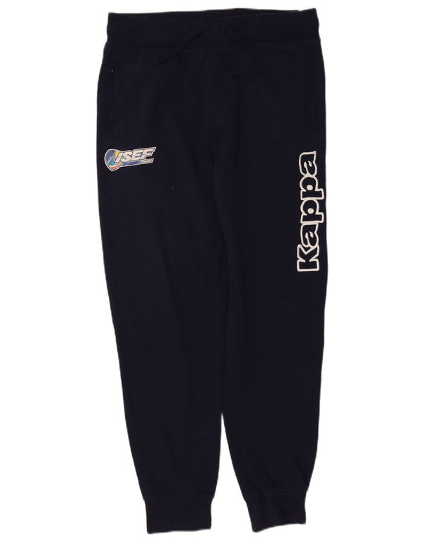 Kappa Herren-Trainingsanzug mit Grafik, Jogginghose, Größe S, Marineblau, Polyester
