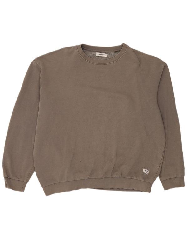 Jack & Jones Herren Sweatshirt Pullover XL Grau Baumwolle