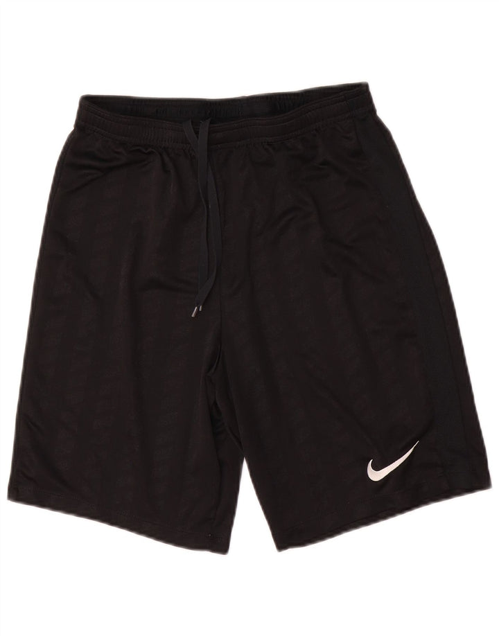 Nike Herren Dri Fit Sportshorts, klein, schwarz gestreift, Polyester