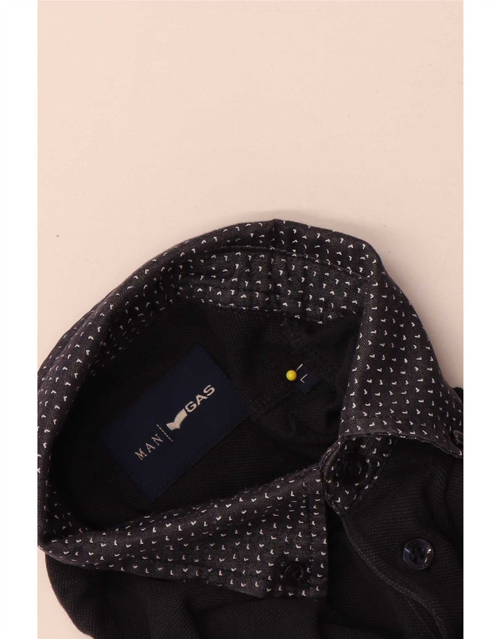 Gas Herren-Poloshirt, groß, Marineblau