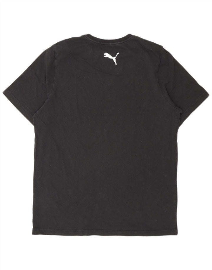 Puma Herren T-Shirt Top Large Schwarz Baumwolle
