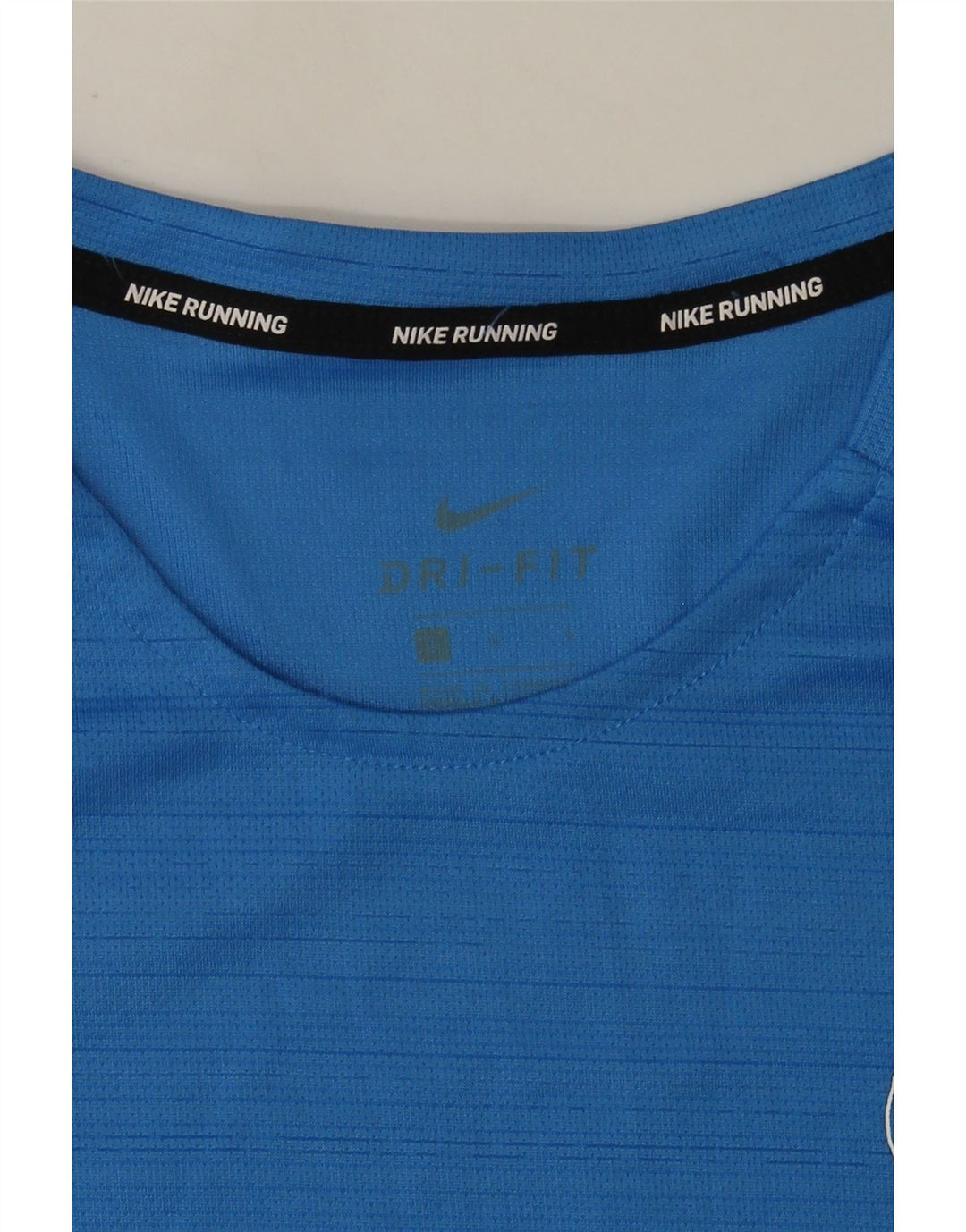 Nike Herren Dri Fit Grafik-T-Shirt-Oberteil, großes blaues Nadelstreifen-Oberteil