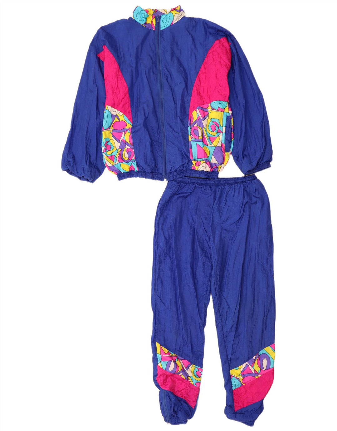 ORSO POETA Kompletter Trainingsanzug für Jungen, 13–14 Jahre, blaues Colourblock-Polyamid