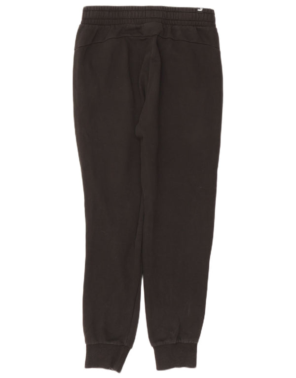 Puma Damen Trainingshose Jogger UK 14 Medium Schwarz Baumwolle Sport