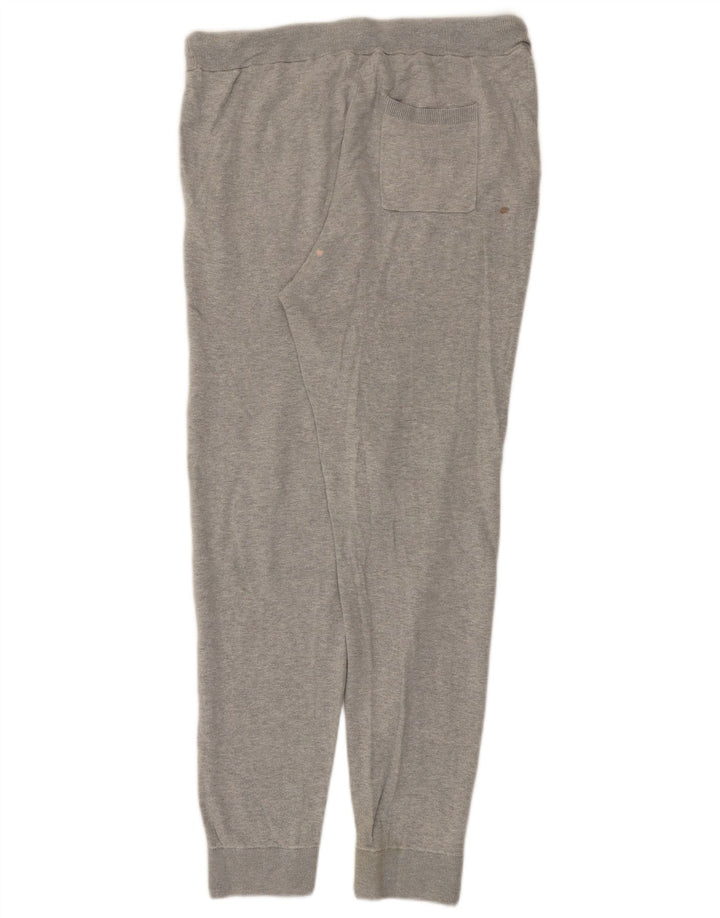Massimo Dutti Herren-Trainingshose, Jogginghose, große graue Baumwolle