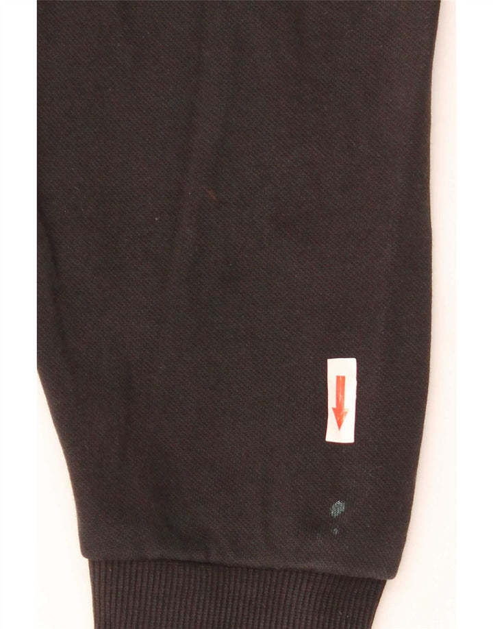 Puma Herren Grafik-Sweatshirt-Pullover aus mittelschwarzer Baumwolle