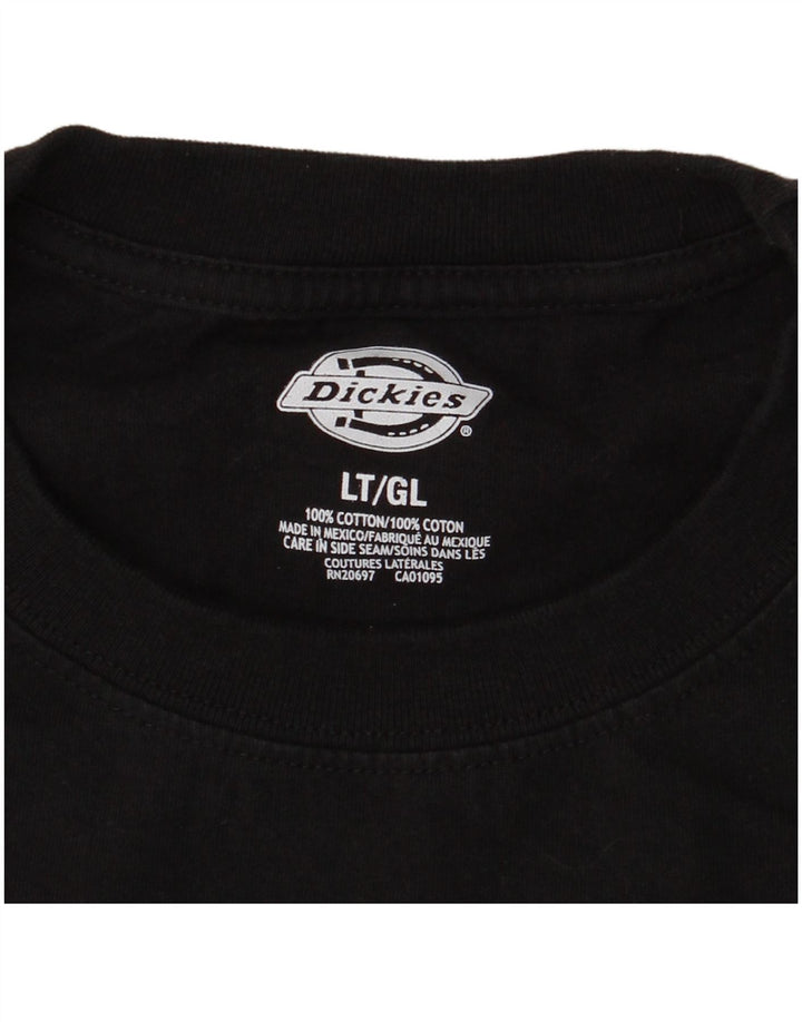Dickies Herren T-Shirt Top Large Schwarz Baumwolle