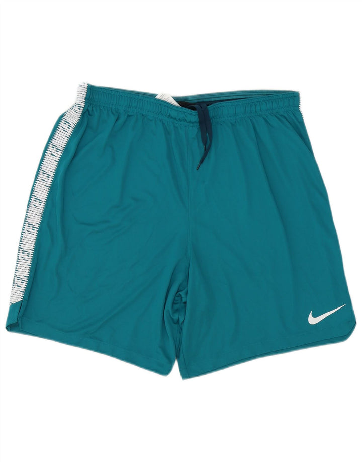 Nike Herren Dri Fit Graphic Sport Shorts 2XL Blau Polyester
