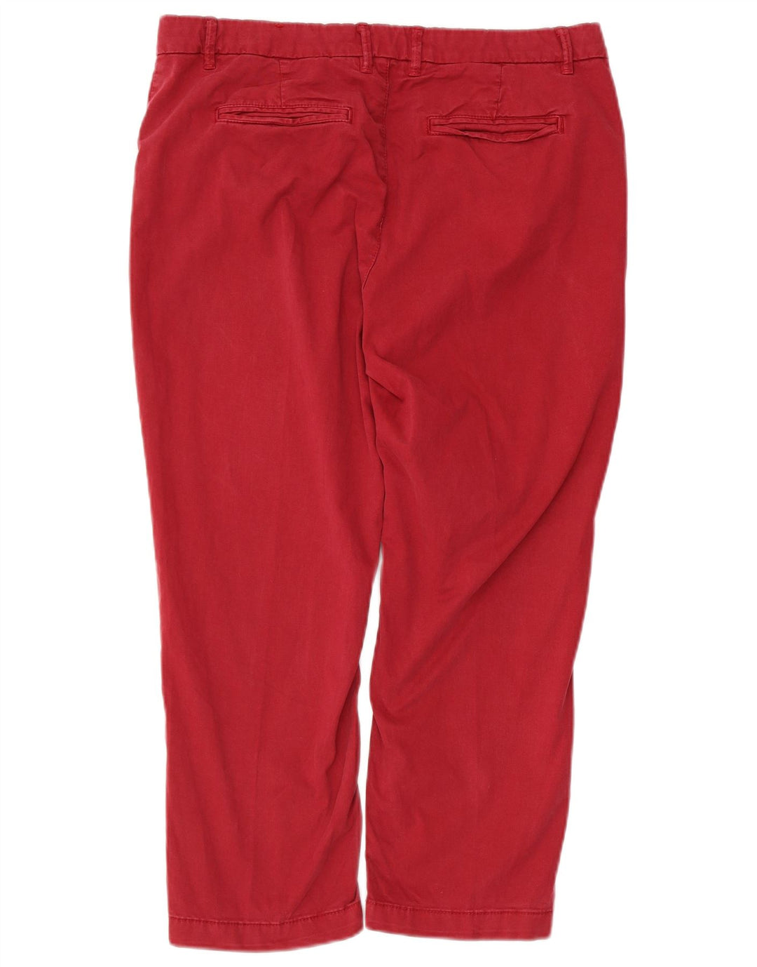 FAT FACE Gerade Capri-Hose für Damen, UK 12, M, W34, L23, Rot, Baumwolle