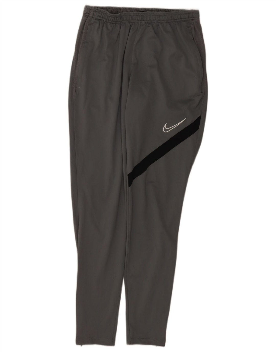 Nike Herren Dri Fit Trainingshose, Größe S, Grau, Farbblock-Polyester