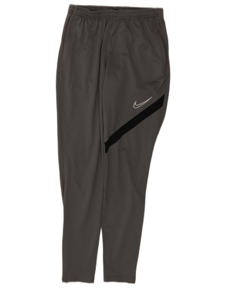 Nike Herren Dri Fit Trainingshose, Größe S, Grau, Farbblock-Polyester