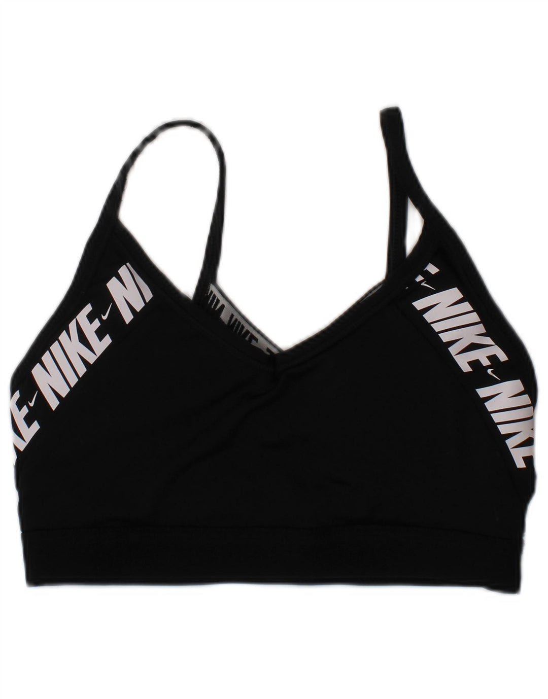 Nike Damen gepolstertes Sport-BH-Oberteil, Größe S, Schwarz, Polyester, Sport