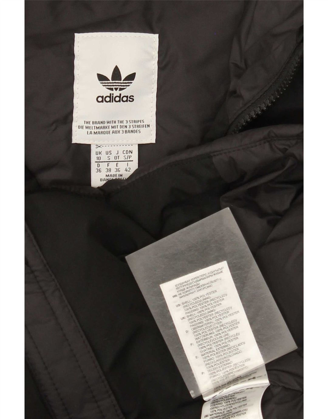 Adidas Damen UK 10 Small Schwarz Polyester