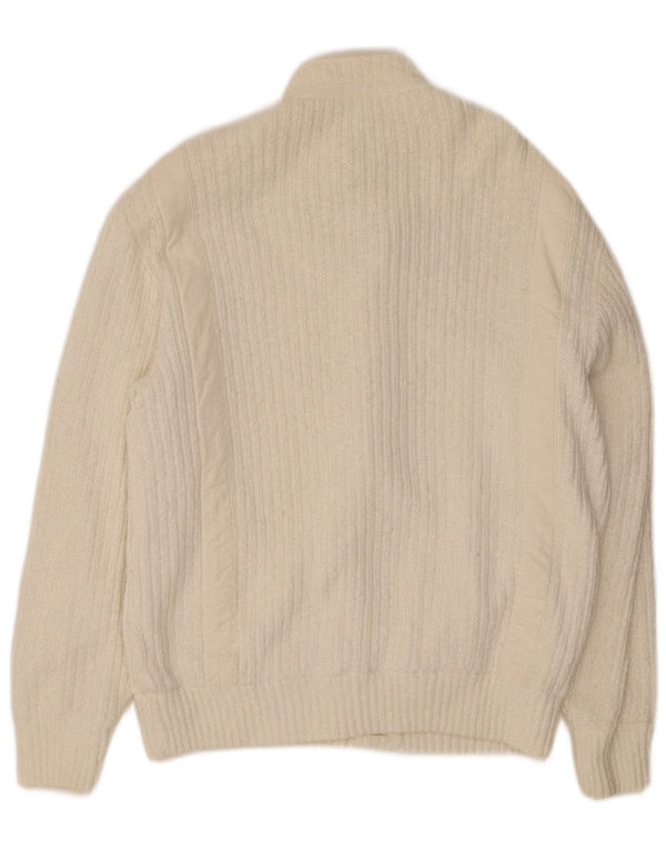 Navigare Herren-Strickjacke IT 50/52 Mittelweiß