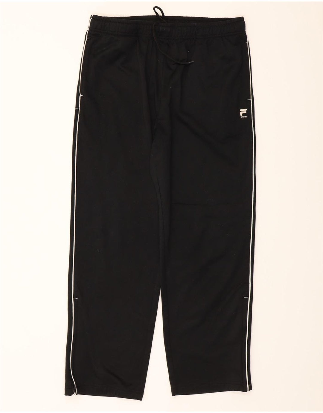 FILA Mens Tracksuit Trousers Large  Black Polyester Vintage Fila and Second-Hand Fila from Messina Hembry 