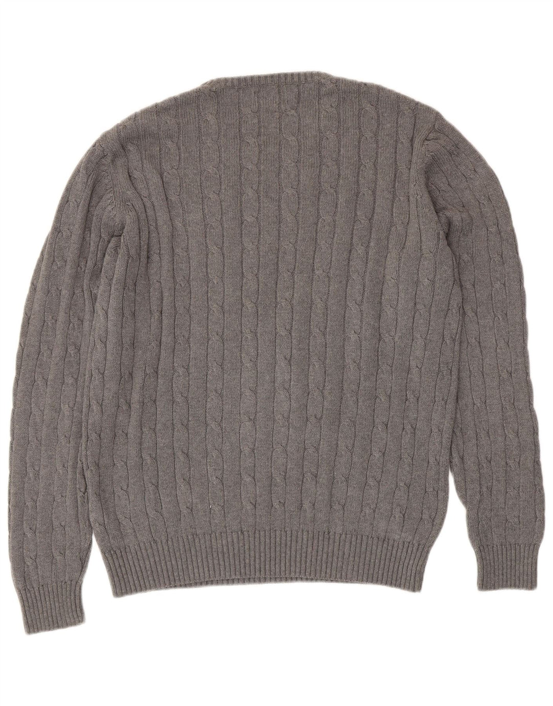 Marks & Spencer Herren-Pullover „Harbor“ mit Rundhalsausschnitt, Blau, Größe L, Grau