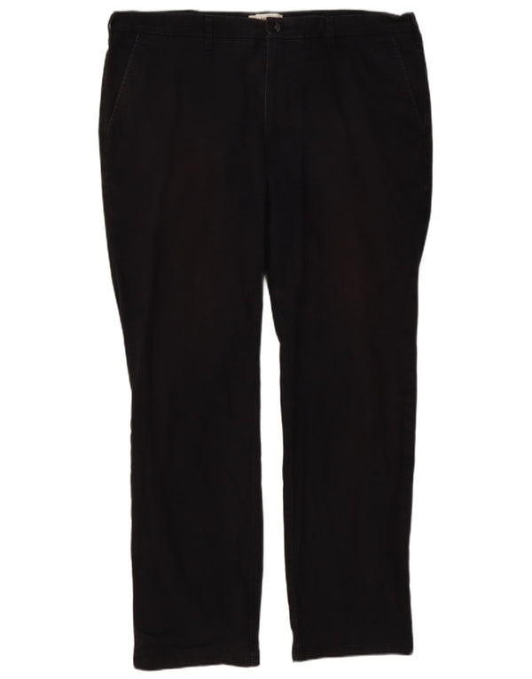 Marks & Spencer Herren-Chinohose mit gerader Passform und normaler Passform, W40 L31, Schwarz