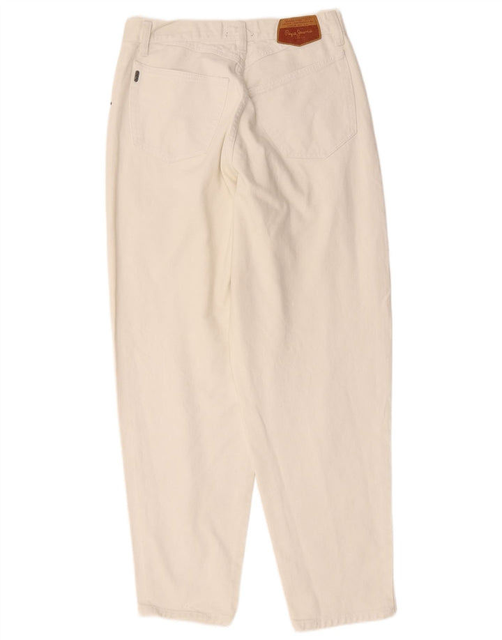 PEPE JEANS Herren Tapered Jeans W33 L30 Weiße Baumwolle