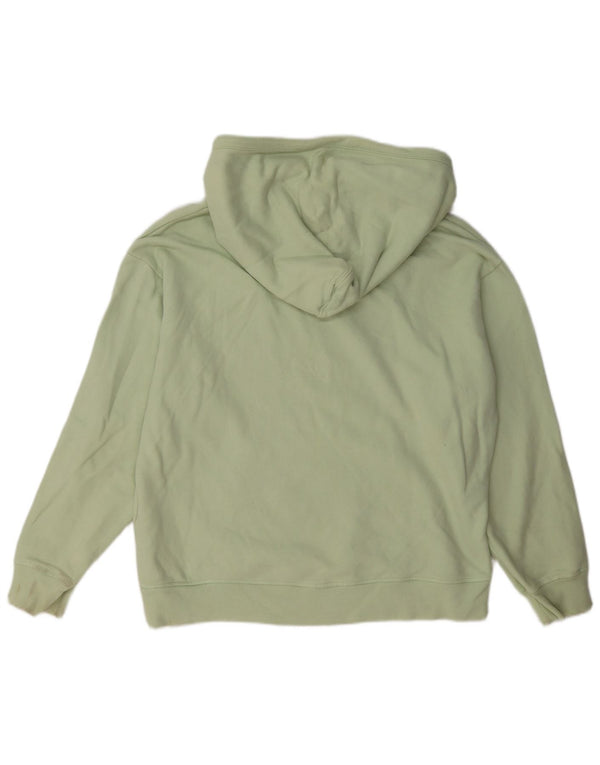 Levi's Damen Kapuzenpullover UK 14 Mittelgrüne Baumwolle