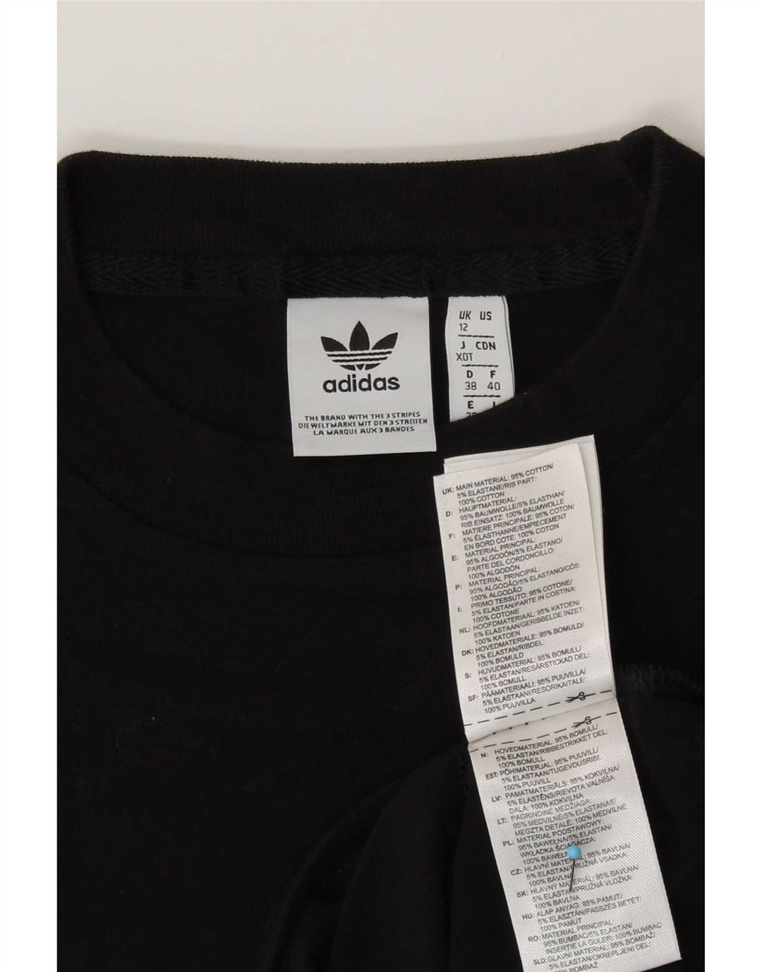 Adidas Damen Graphic Vest Top UK 12 Mittelschwarze Baumwolle