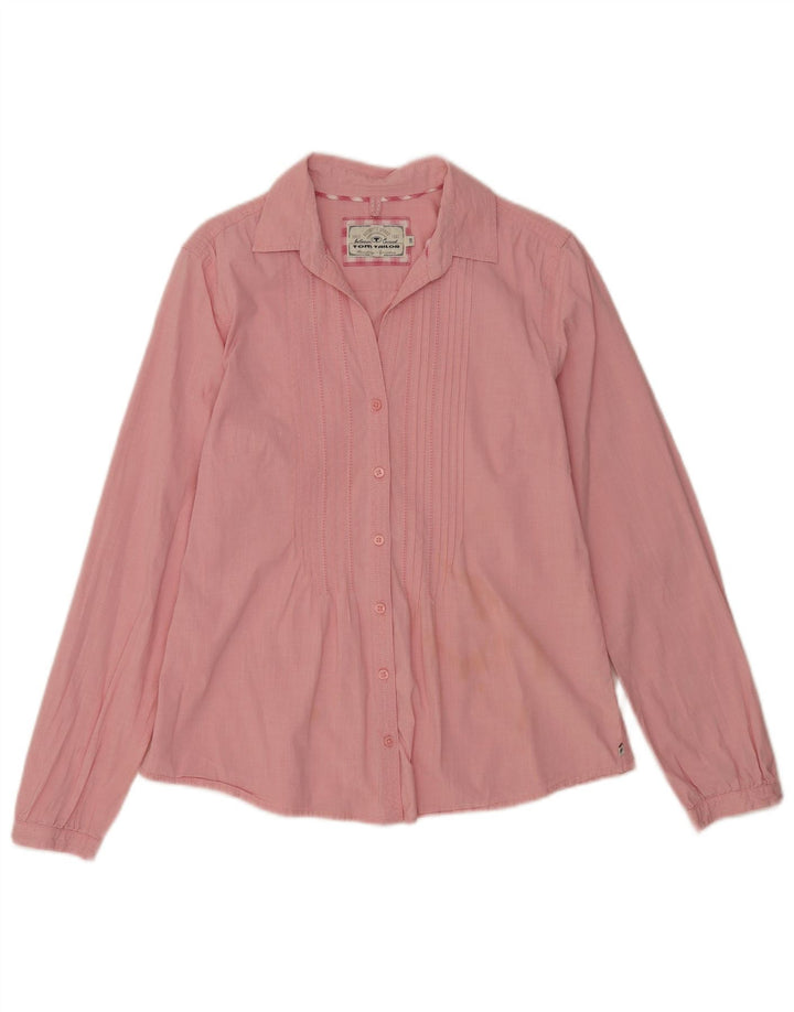Tom Tailor Damen Smokinghemd EU 38 Mittelrosa Baumwolle