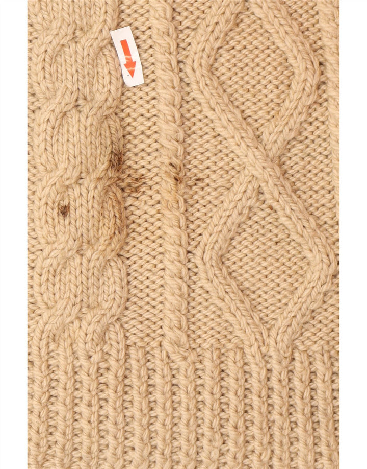 Vintage Herren Cardigan Pullover Medium Beige