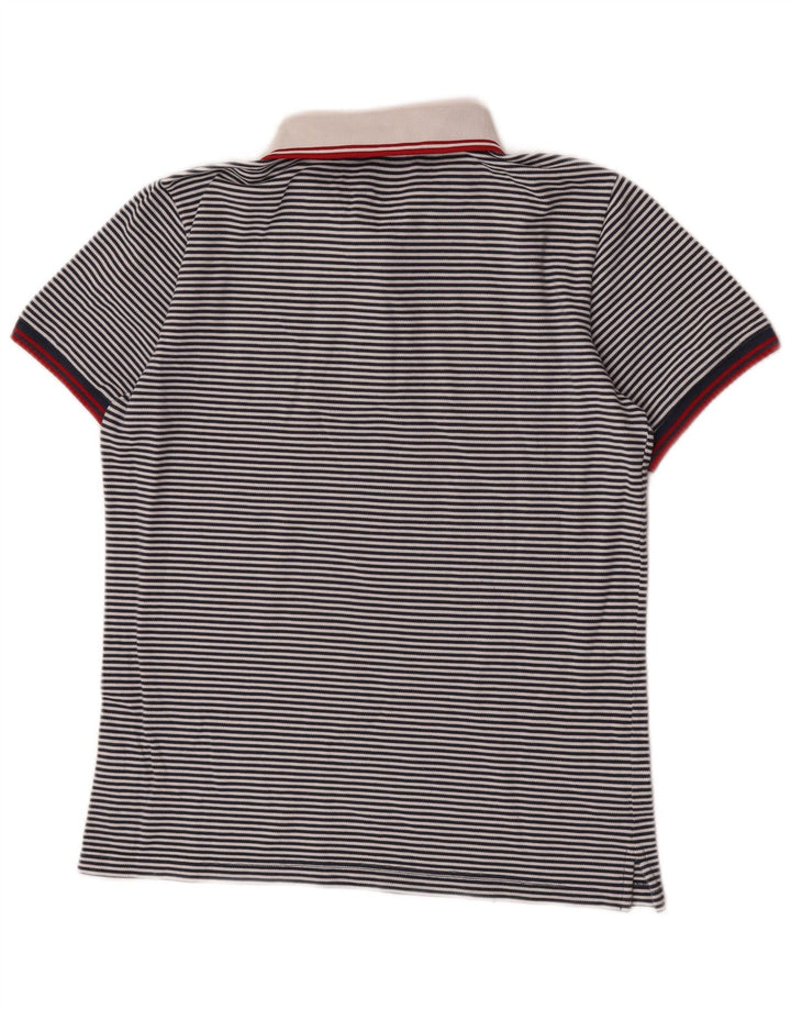 Fred Perry Herren-Poloshirt, klein, marineblau, Nadelstreifen-Baumwolle