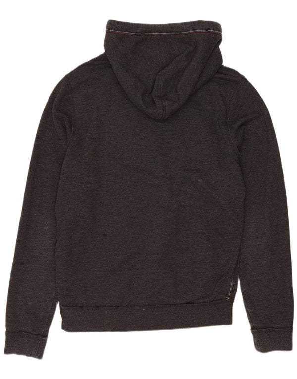 Tommy Hilfiger Herren-Kapuzenpullover mit Grafik, mittelgraue Baumwolle