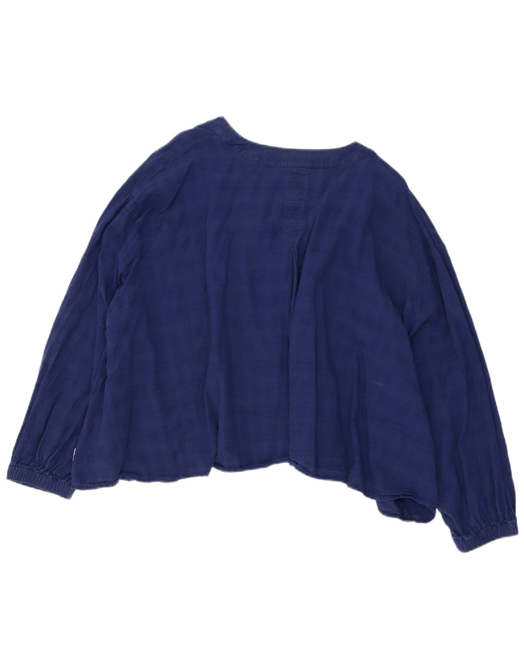 Wrangler Damen bauchfreie, übergroße Hemdbluse, Gr. 10, klein, Blau