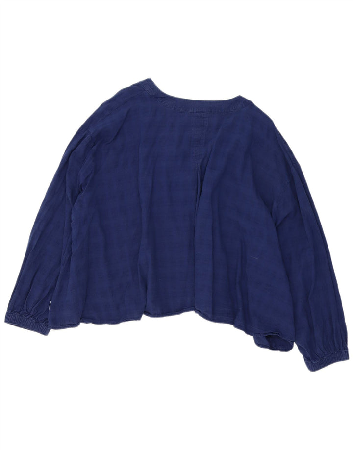 Wrangler Damen bauchfreie, übergroße Hemdbluse, Gr. 10, klein, Blau