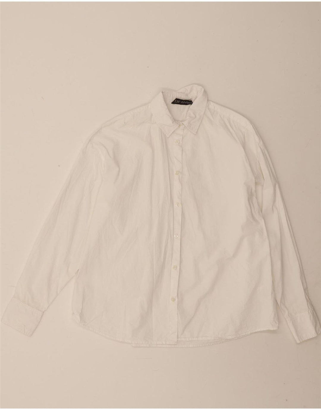 Trussardi Damen-Oversize-Hemd IT 38 XS aus weißer Baumwolle
